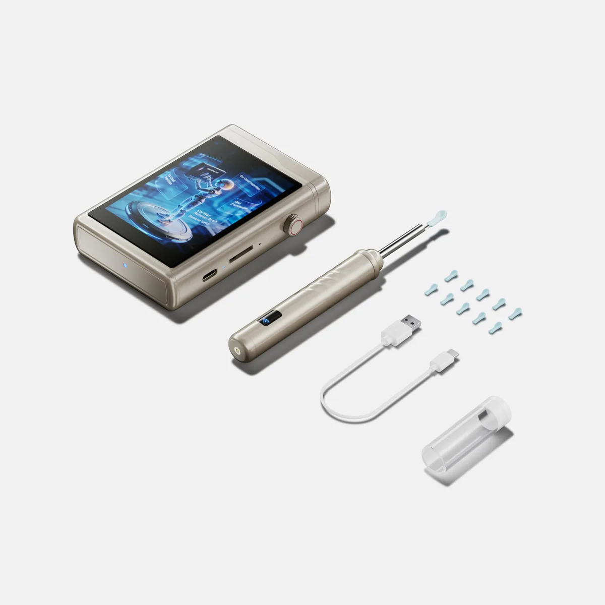 SOFTISH A07 visual ear cleaner basic kit with accessories – Shenzhen Jiding Electronic Co., Ltd.