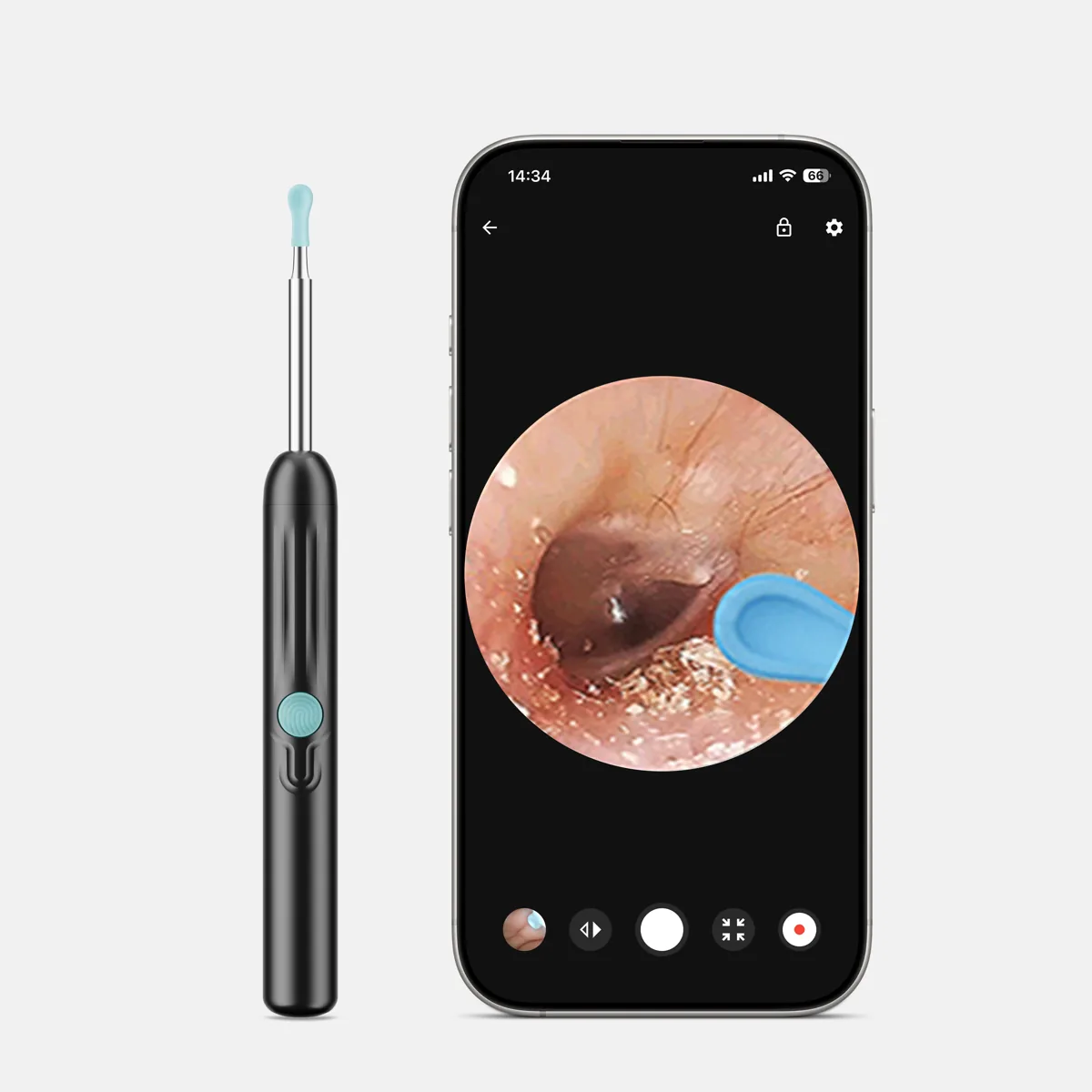 SOFTISH CC6 visual ear cleaner black feature view – Shenzhen Jiding Electronic Co., Ltd.