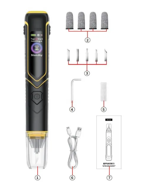 SOFTISH UC-01 ultrasonic cutter with 40 kHz ultrasonic blade